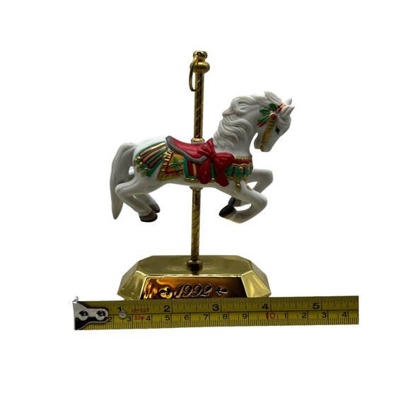 Hallmark Keepsake Ornament 1992 Tobin Fraley Carousel Horse w/ Stand & Box - Picture 2 of 7